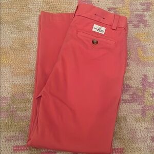 Vineyard Vines Pink Chino Khakis with Crisp Finish